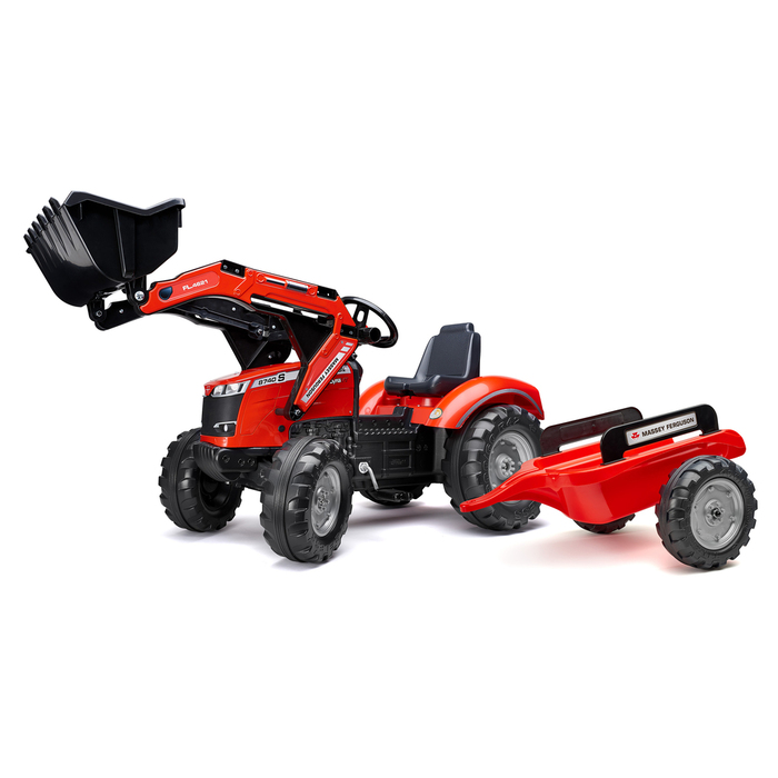 Frontlastare Massey Ferguson m/släp Röd Falk